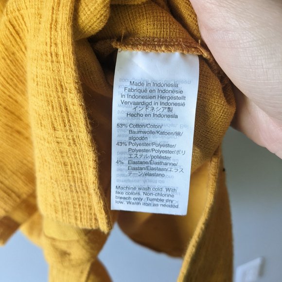 Madewell | Front Tank Dress Mustard - Picture 5 of 6